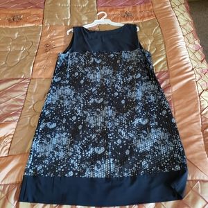 Black and blue dress